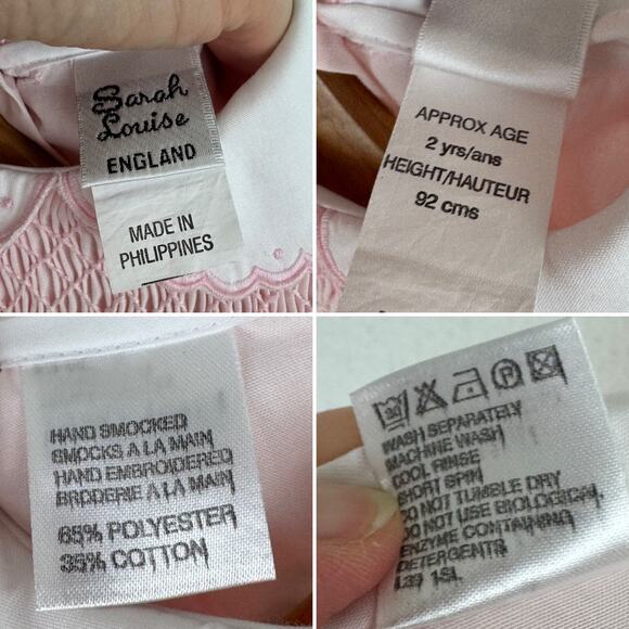 NWT Sarah Louise Hand-Smocked Dress - Picture 4 of 5